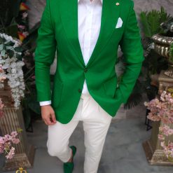 Sacou de barbati din IN Slim Fit Verde SC915 5