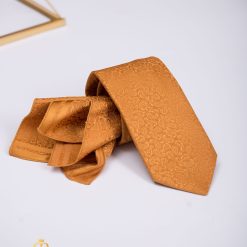 Set Cravata si batista aurie- CV981-Accesorii