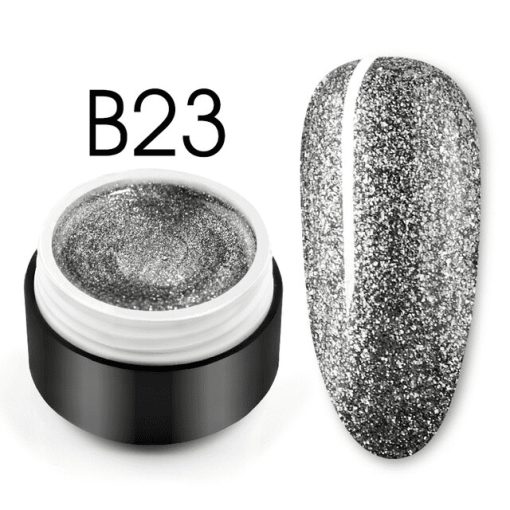 Shiny Platinum Color Gel B23 - B23 - Everin.ro-GELURI COLORATE ❤️ > Shiny Platinum Color Gel