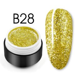 Shiny Platinum Color Gel B28 - B28 - Everin.ro-GELURI COLORATE ❤️ > Shiny Platinum Color Gel