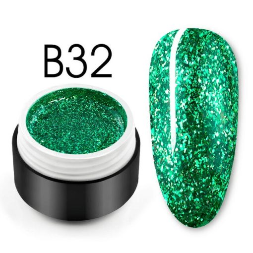 Shiny Platinum Color Gel B32 - B32 - Everin.ro-GELURI COLORATE ❤️ > Shiny Platinum Color Gel