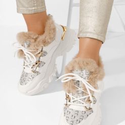 Sneakers dama Macia albi-Sneakers dama-Sneakers dama