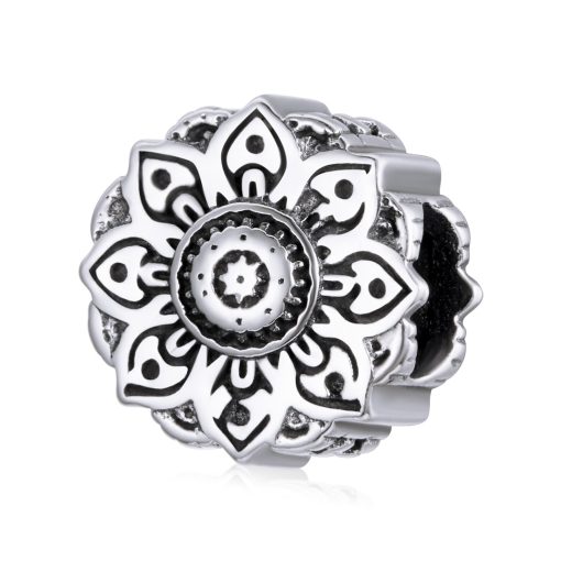 Talisman din argint Beautiful Silver Flower-Talismane >> Talismane din Argint (toate)