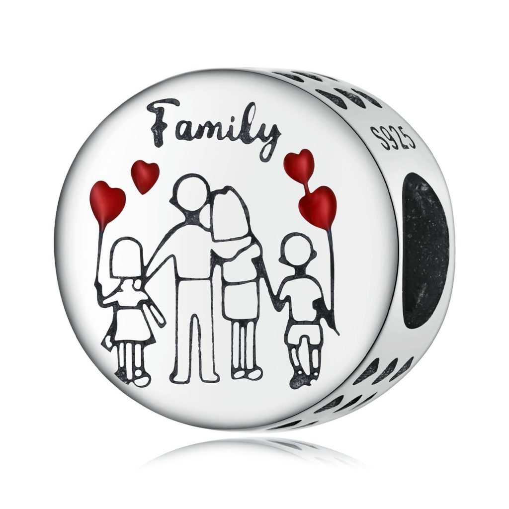 Talisman din argint Big Happy Family-Talismane >> Talismane din Argint (toate)