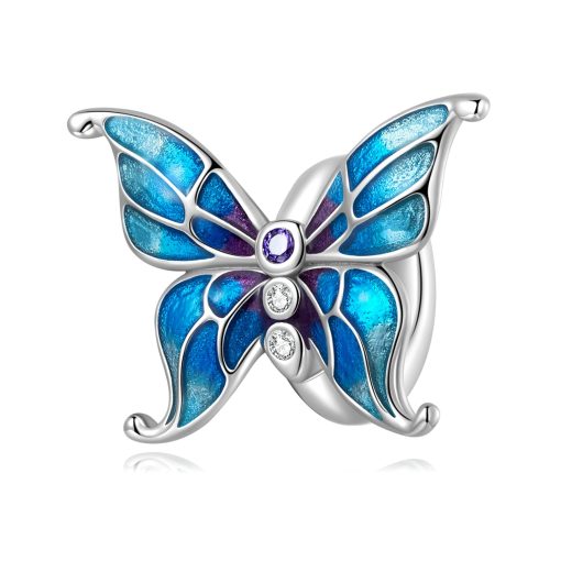 Talisman din argint Cameleon Butterfly-Talismane >> Talismane din Argint (toate)