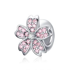 Talisman din argint Cherry Blossom-Talismane >> Talismane din Argint (toate)