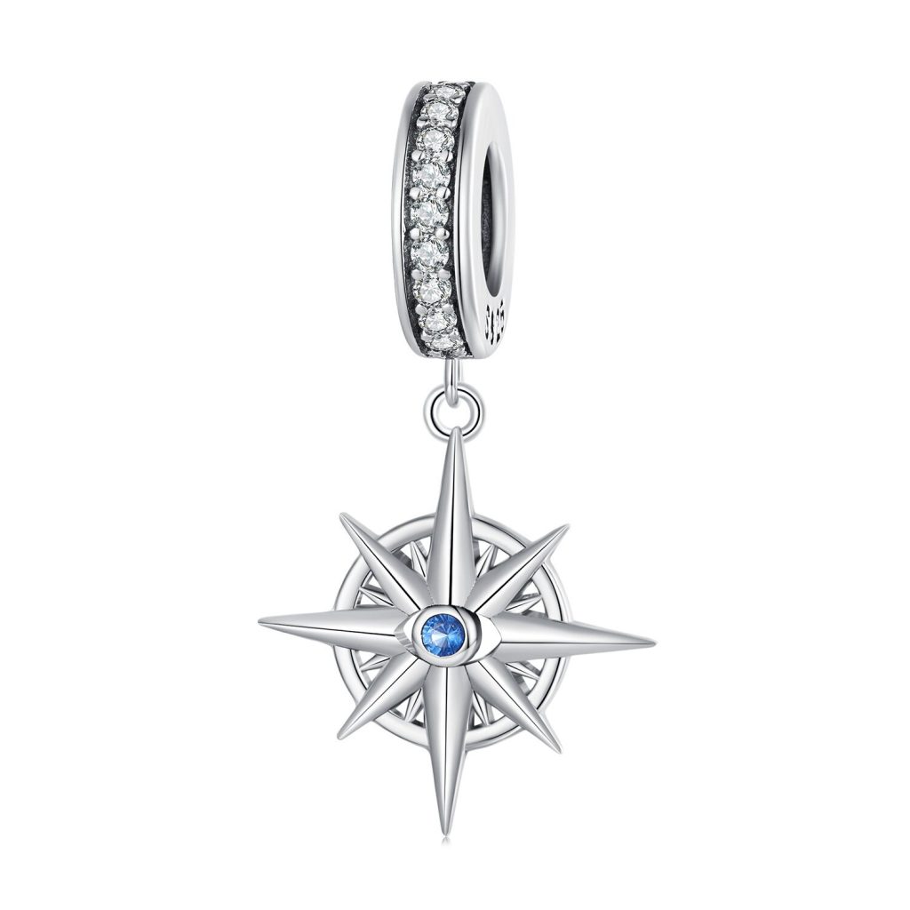 Talisman din argint Compass Rose-Talismane >> Talismane din Argint (toate)