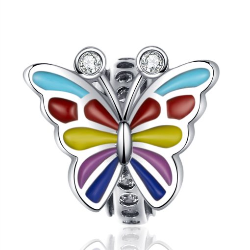 Talisman din argint Dancing Butterfly-Talismane >> Talismane din Argint (toate)
