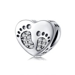 Talisman din argint Footprint Charm-Talismane >> Talismane din Argint (toate)