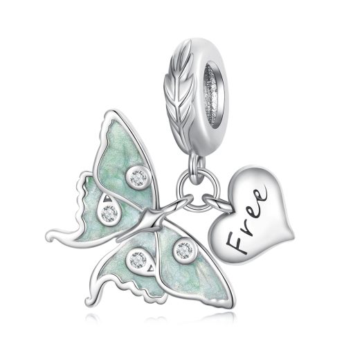 Talisman din argint Free Butterfly-Talismane >> Talismane din Argint (toate)