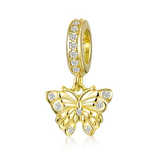 Talisman din argint Golden Glamour Butterfly-Talismane