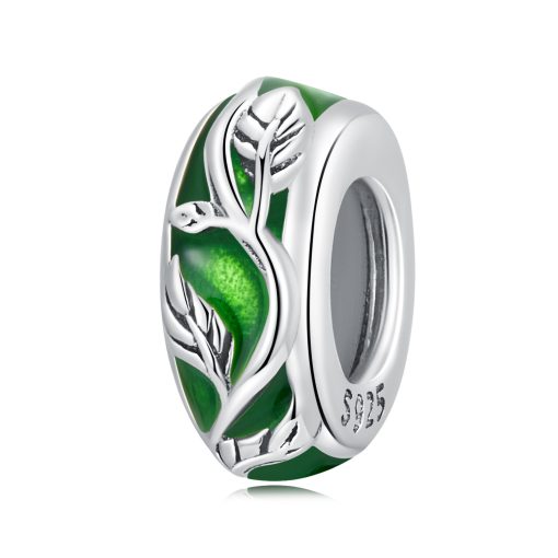 Talisman din argint Green Foliage-Talismane >> Talismane din Argint (toate)