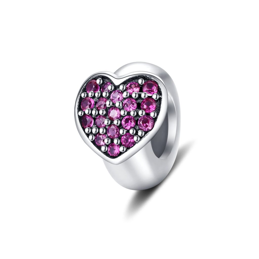 Talisman din argint Heart Stopper Bead-Talismane >> Talismane din Argint (toate)