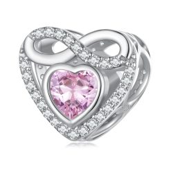 Talisman din argint Infinite Pink Love-Talismane >> Talismane din Argint (toate)