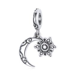 Talisman din argint Moon and Sun Pendant-Talismane >> Talismane din Argint (toate)