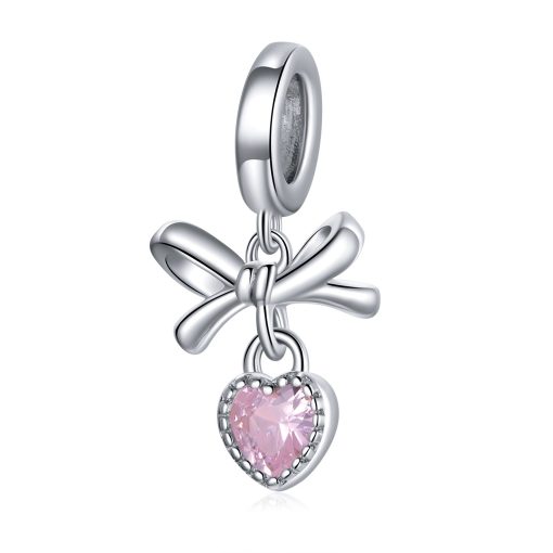 Talisman din argint Pink Perfect Heart-Talismane >> Talismane din Argint (toate)
