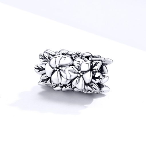 Talisman din argint Silver Flower Bead-Talismane
