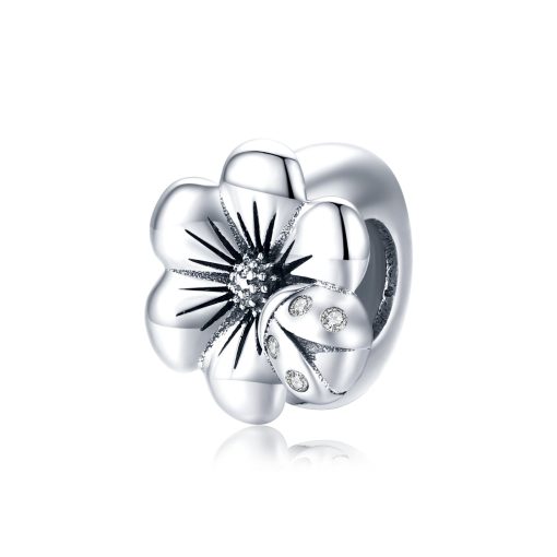 Talisman din argint Single Flower Bead-Talismane