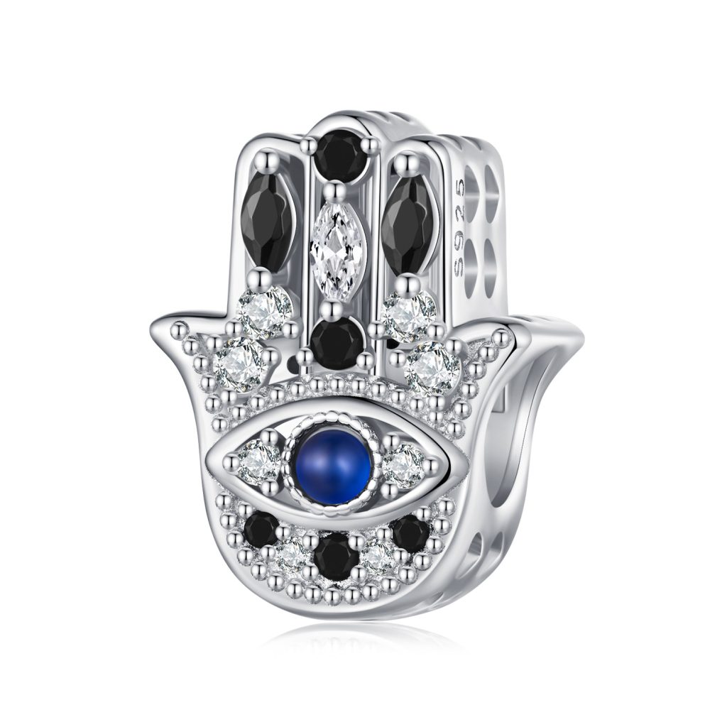 Talisman din argint Sparkling Hamsa-Talismane >> Talismane din Argint (toate)