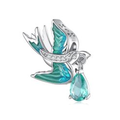 Talisman din argint Turquoise Dove-Talismane >> Talismane din Argint (toate)