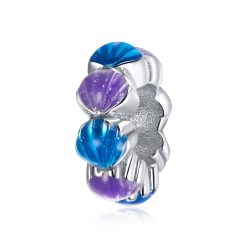 Talisman din argint Violet and Blue Shells-Talismane >> Talismane din Argint (toate)