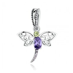 Talisman din argint patinat Dragonfly-Talismane >> Talismane din Argint (toate)