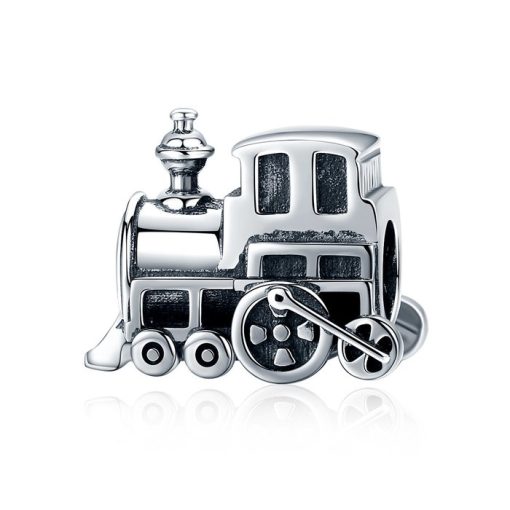 Talisman din argint patinat cu Locomotiva-Talismane >> Talismane din Argint (toate)
