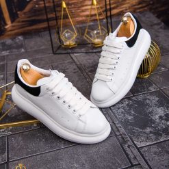 Tenisi de barbati cu talpa inalta albi ultra light – AD640 3