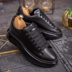 Tenisi de barbati cu talpa inalta negri ultra light – AD638 3