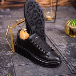 Tenisi de barbati cu talpa inalta negri ultra light – AD638 4