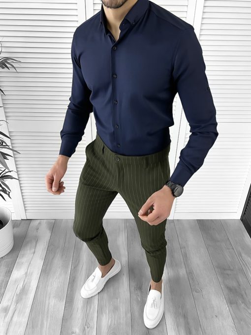 Tinuta barbati smart casual Pantaloni + Camasa 10244-Tinute barbati smart casual > Tinute barbati smart casual din 2 piese