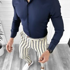 Tinuta barbati smart casual Pantaloni + Camasa 10498-Tinute barbati smart casual > Tinute barbati smart casual din 2 piese