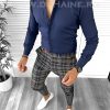 Tinuta barbati smart casual Pantaloni + Camasa B8477-Tinute barbati smart casual > Tinute barbati smart casual din 2 piese