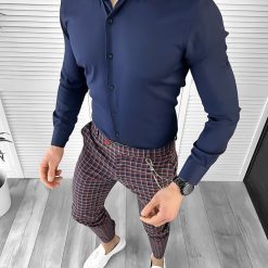 Tinuta barbati smart casual Pantaloni + Camasa + Lanț 10409-Tinute barbati smart casual > Tinute barbati smart casual din 2 piese