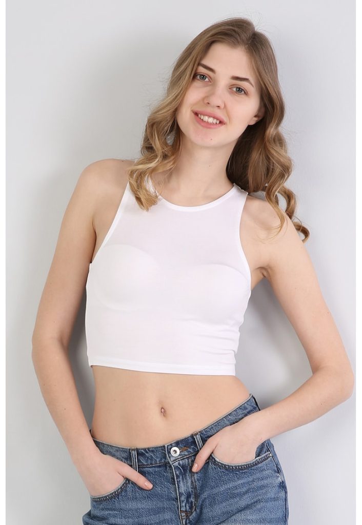 Top crop slim fit-FEMEI-IMBRACAMINTE/Tricouri si maiouri