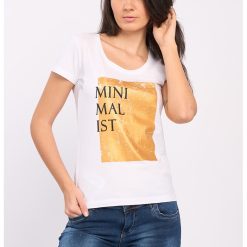 Tricou cu imprimeu text-FEMEI-IMBRACAMINTE/Tricouri si maiouri