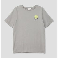 Tricou de bumbac cu imprimeu Smiley®-BAIETI-IMBRACAMINTE/Tricouri si maiouri