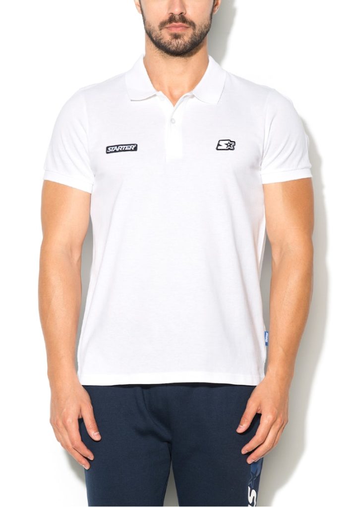 Tricou polo alb Falcon-BARBATI-IMBRACAMINTE/Tricouri si maiouri