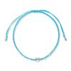 Bratara cu snur Light Blue Star-Bratari >> Bratari din argint
