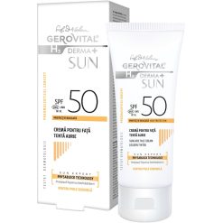 Crema pentru fata H3 Derma+ Sun - cu SPF 50 - tenta aurie - 50 ml-FEMEI-GENTI SI ACCESORII/Produse cosmetice