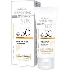 Crema pentru fata H3 Derma+ Sun - cu SPF 50 - tenta naturala - 50 ml-FEMEI-GENTI SI ACCESORII/Produse cosmetice