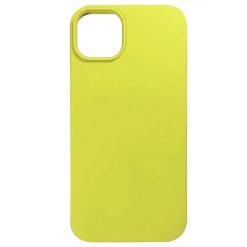 Husa de protectie Liquid Silicon MagCharge pentru iPhone 14 - Galben-FEMEI-