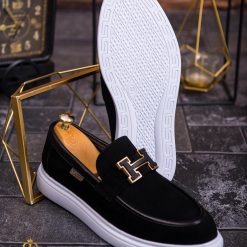 Mocasini de barbati casual negru talpa inalta ultra usoara – AD646 3