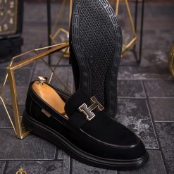 Mocasini de barbati casual negru talpa inalta ultra usoara – AD647 3