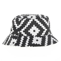 Palarie bucket unisex cu imprimeu geometric-FEMEI-