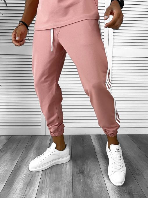 Pantaloni de trening roz B9298 P18-4.2-Pantaloni > Pantaloni de trening