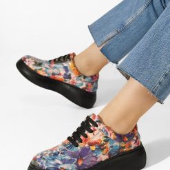 Pantofi casual cu platformă Delisa V5 multicolori-Pantofi dama casual-Sneakers cu platforma