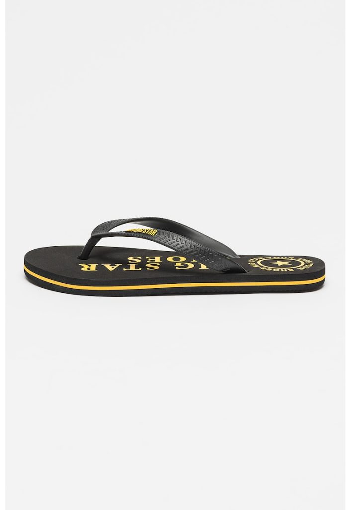 Papuci flip-flop cu logo-FETE-INCALTAMINTE/Papuci