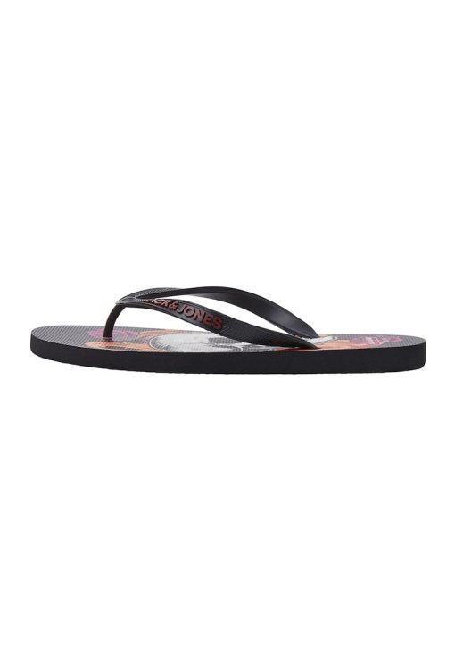 Papuci flip-flop cu logo contrastant-BARBATI-INCALTAMINTE/Papuci