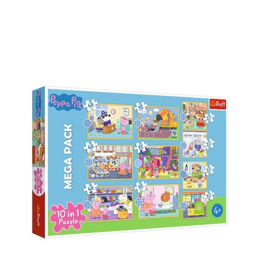 Peppa pig 10 in 1 puzzle-Jucarii-Jocuri